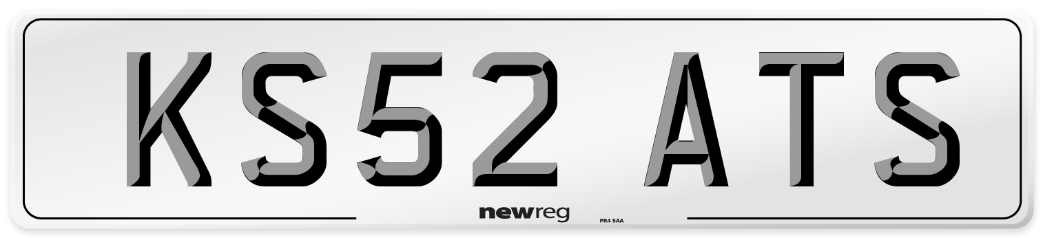 KS52 ATS Number Plate from New Reg